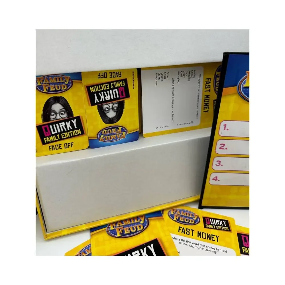 Family Feud Board Game, Quirky Family Edition, Adult Game for Ages 16 and up
